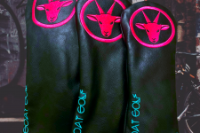 Goat Golf - Pink Goat Headcover Set - Driver, Fairway Wood and Rescue Covers. 
Sized to fit the latest golf equipment. 
Super-soft, padded inner. 
Long-lasting, Ultra-Premium PU Leather.