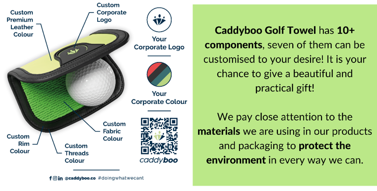 Caddyboo golf towel